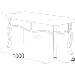 Банкетка 1000 Ольга-10 МДФ в Сысерти - sysert.mebel24.online | фото 2