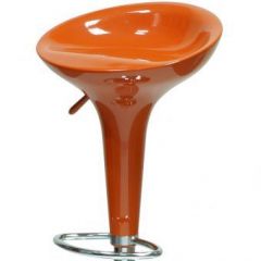 Барный стул Barneo N-100 Bomba оранжевый глянец в Сысерти - sysert.mebel24.online | фото 2