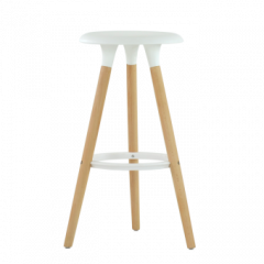 Барный стул Barneo N-19 Modern интерьерный белый в Сысерти - sysert.mebel24.online | фото 1