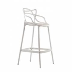 Барный стул Barneo N-235 Masters, белый, design Phillip Stark в Сысерти - sysert.mebel24.online | фото