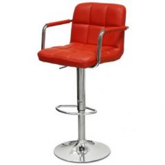 Барный стул Barneo N-69 Kruger Arm Красный в Сысерти - sysert.mebel24.online | фото