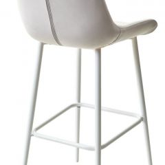 Барный стул ХОФМАН, цвет H-09 Светло-серый, велюр / белый каркас М-City в Сысерти - sysert.mebel24.online | фото 4