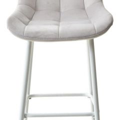 Барный стул ХОФМАН, цвет H-09 Светло-серый, велюр / белый каркас М-City в Сысерти - sysert.mebel24.online | фото 6