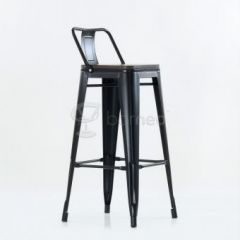 Барный стул N-238 Tolix Wood style Черный в Сысерти - sysert.mebel24.online | фото 5