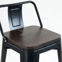 Барный стул N-238 Tolix Wood style Черный в Сысерти - sysert.mebel24.online | фото 3