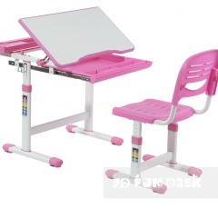 Комплект парта + стул трансформеры Cantare Pink в Сысерти - sysert.mebel24.online | фото 1