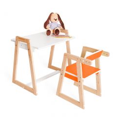 Детская растущая парта и стул Я САМ "Краски" (Оранжевый) в Сысерти - sysert.mebel24.online | фото 3