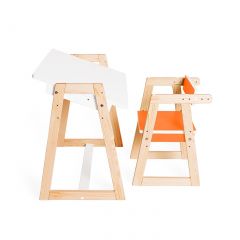 Детская растущая парта и стул Я САМ "Краски" (Оранжевый) в Сысерти - sysert.mebel24.online | фото 4