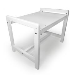 Детский растущий комплект стол и два стула  Я САМ "Лофт" (Белый, Белый) в Сысерти - sysert.mebel24.online | фото 3