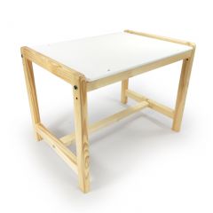 Детский растущий комплект стол и два стула  Я САМ "Лофт" (Белый, Сосна) в Сысерти - sysert.mebel24.online | фото 3
