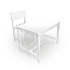 Детский растущий комплект стол и стул Я САМ "Лофт" (Белый, Белый) в Сысерти - sysert.mebel24.online | фото 1