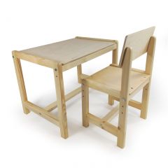 Детский растущий комплект стол и стул Я САМ "Лофт" (Береза, Сосна) в Сысерти - sysert.mebel24.online | фото