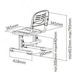 Детский стул SST3 Blue в Сысерти - sysert.mebel24.online | фото 4