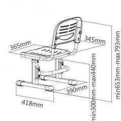 Детский стул SST3 Розовый (Pink) в Сысерти - sysert.mebel24.online | фото 5