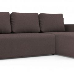 Диван угловой Алиса 3 Bahama PLUM - Teos Dark Brown в Сысерти - sysert.mebel24.online | фото