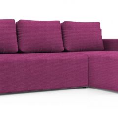 Диван угловой Алиса 3 Shaggy FUCHSIA - TEOS BLACK в Сысерти - sysert.mebel24.online | фото