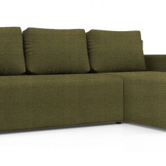 Диван угловой Алиса 3 Shaggy GREEN - TEOS BLACK в Сысерти - sysert.mebel24.online | фото