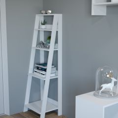 Этажерка лофт (белый) в Сысерти - sysert.mebel24.online | фото 2