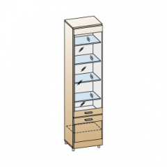 Гостиная Камелия Композиция 11 (Гикори Джексон темный) в Сысерти - sysert.mebel24.online | фото 2