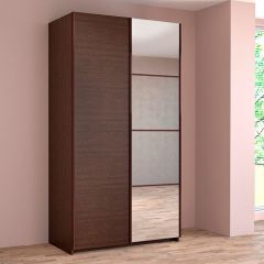 ИННЭС-5 Шкаф-купе 2-х дв. 1400 (1дв. Ф1 - венге, 1дв. Ф2 - зеркало) в Сысерти - sysert.mebel24.online | фото