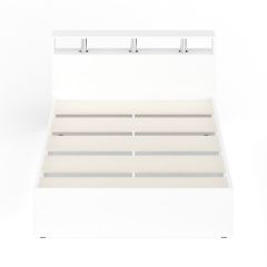 Камелия Кровать 1400, цвет белый, ШхГхВ 143,5х217х78,2 см., сп.м. 1400х2000 мм., без матраса, основание есть в Сысерти - sysert.mebel24.online | фото 5