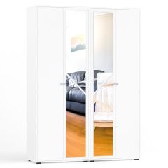 Камелия Шкаф 4-х створчатый, цвет белый, ШхГхВ 160х48х220 см., универсальная сборка, можно использовать как два отдельных шкафа в Сысерти - sysert.mebel24.online | фото