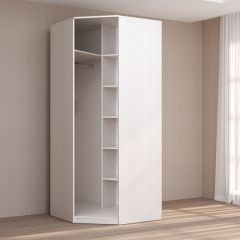 Кэт-4 Шкаф угловой (1 дв зерк) (МДФ Бодега белая) в Сысерти - sysert.mebel24.online | фото 2