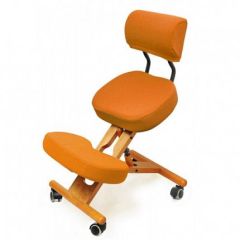 Коленный стул со спинкой Smartstool KW02В + Чехлы в Сысерти - sysert.mebel24.online | фото 4