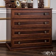Комод 4 ящика Афина + Зеркало ППУ Афина (караваджо) в Сысерти - sysert.mebel24.online | фото 2
