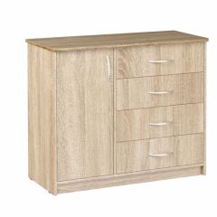 Комод Фиеста (Дуб сонома светлый) Эко в Сысерти - sysert.mebel24.online | фото
