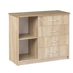 Комод Фиеста (Дуб сонома светлый) Эко в Сысерти - sysert.mebel24.online | фото 2