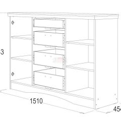 Комод многоцелевой Ольга-10 МДФ в Сысерти - sysert.mebel24.online | фото 2