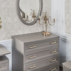 Комод Мокко 4-е ящика (серый камень) в Сысерти - sysert.mebel24.online | фото 3