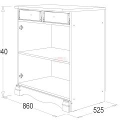 Комод Ольга 1Н ЛДСП в Сысерти - sysert.mebel24.online | фото 2