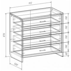 Комод с плитой 22 мм ЛИБЕРТИ в Сысерти - sysert.mebel24.online | фото 3