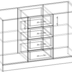 СОФИЯ Комод К1000 2Д (венге/дуб белфорт) в Сысерти - sysert.mebel24.online | фото 3