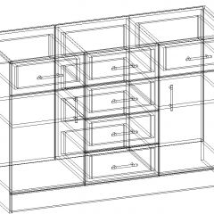 СОФИЯ Комод К1200 2Д (венге/дуб белфорт) в Сысерти - sysert.mebel24.online | фото 3