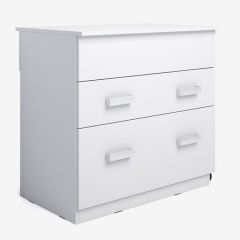 Комод-трансформер, с 2мя ящ. (Белый) в Сысерти - sysert.mebel24.online | фото