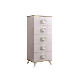 Комод узкий Диора слоновая кость/золото (ДКМ-2) в Сысерти - sysert.mebel24.online | фото
