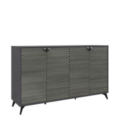 Комодино ПМ-390.03 Комод (ЛДСП Матера/МДФ Санторини темный) в Сысерти - sysert.mebel24.online | фото