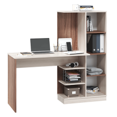 Стол компьютерный Софт (УНИ) Ясень темный/светлый в Сысерти - sysert.mebel24.online | фото 3