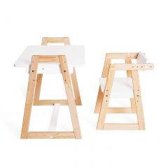 Комплект детской мебели стол и  два стула Я САМ "Лофт-Дуо" (Белый) в Сысерти - sysert.mebel24.online | фото 6