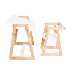 Комплект детской мебели стол и  два стула Я САМ "Лофт-Дуо" (Белый) в Сысерти - sysert.mebel24.online | фото 9