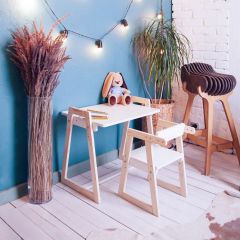 Комплект детской мебели стол и  два стула Я САМ "Лофт-Дуо" (Белый) в Сысерти - sysert.mebel24.online | фото 10