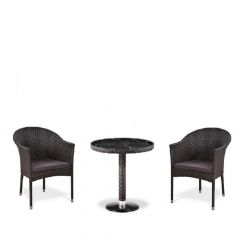 Комплект плетеной мебели T601/Y350A-W53 Brown (2+1) в Сысерти - sysert.mebel24.online | фото