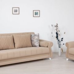Комплект Роуз ТД 412 диван-кровать + кресло + комплект подушек в Сысерти - sysert.mebel24.online | фото 1
