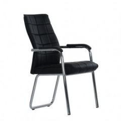 Кресло Barneo K-14 для посетителей и переговорных (черный) в Сысерти - sysert.mebel24.online | фото