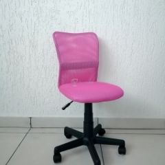 Кресло Barneo K-401 детское (розовая ткань/сетка) в Сысерти - sysert.mebel24.online | фото