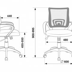 Кресло Бюрократ CH-695N/R/TW-11 красный TW-35N черный TW-11 в Сысерти - sysert.mebel24.online | фото 3