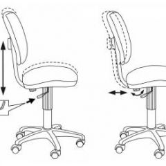 Кресло детское Бюрократ CH-204NX/PENCIL-BL синий карандаши в Сысерти - sysert.mebel24.online | фото 5